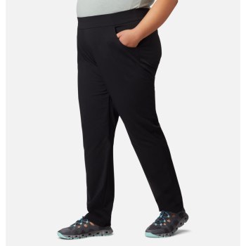 Columbia Just Right Straight Leg Pant Plus Size, Pantalones Negros Para Mujer | 740182-AFI